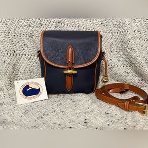 Vintage Dooney and Bourke Navy Loden Crossbody